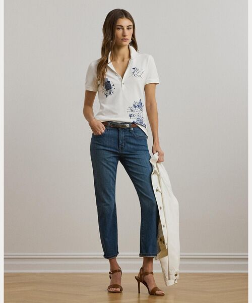 LAUREN RALPH LAUREN / ローレン ラルフ ローレン ポロシャツ | パッチワーク ピケ ポロシャツ | 詳細2