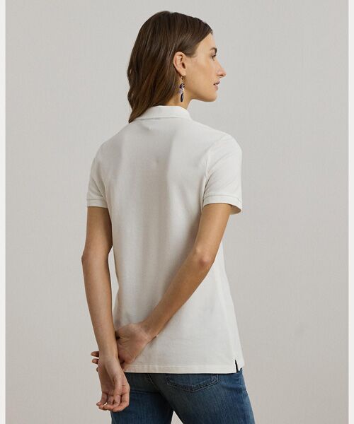 LAUREN RALPH LAUREN / ローレン ラルフ ローレン ポロシャツ | パッチワーク ピケ ポロシャツ | 詳細3