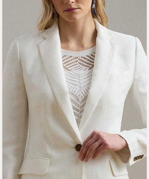 LAUREN RALPH LAUREN / ローレン ラルフ ローレン その他アウター | リネンブレンド ツイル ブレザー | 詳細4