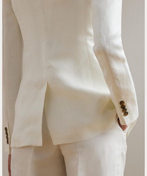 LAUREN RALPH LAUREN / ローレン ラルフ ローレン その他アウター | リネンブレンド ツイル ブレザー | 詳細5