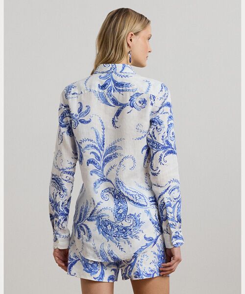 LAUREN RALPH LAUREN / ローレン ラルフ ローレン シャツ・ブラウス | リラックス フィット ペイズリー リネン シャツ | 詳細3