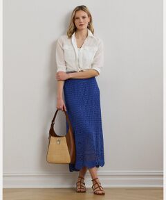 新品タグ付き⭐︎即完売品⭐︎ラルフローレン⭐︎パネルド コットン シャツドレス ベルテッド コットン オックスフォード シャツドレス