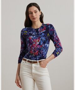 LAUREN RALPH LAUREN / ローレン ラルフ ローレン アイレット ジャージー パフスリーブ Tシャツ セール】 アイレット ジャージー パフスリーブ Tシャツ （T