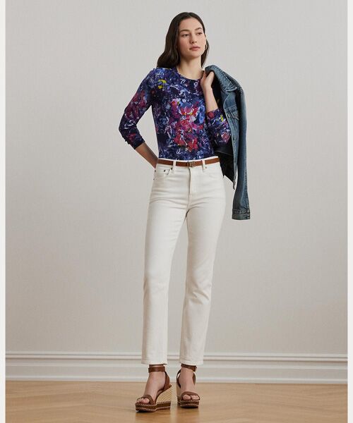 LAUREN RALPH LAUREN / ローレン ラルフ ローレン ニット・セーター | プリント コットンブレンド セーター | 詳細2