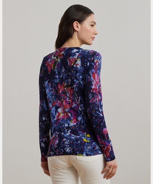 LAUREN RALPH LAUREN / ローレン ラルフ ローレン ニット・セーター | プリント コットンブレンド セーター | 詳細3