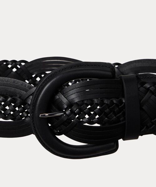 LAUREN RALPH LAUREN / ローレン ラルフ ローレン ベルト・サスペンダー | ブレーデッド レザー ベルト | 詳細1