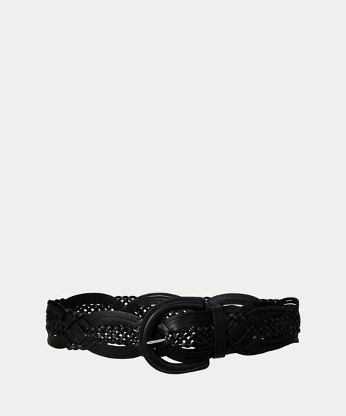 LAUREN RALPH LAUREN/ローレン ラルフ ローレン ブレーデッド レザー ベルト 001ブラック XS LAUREN RALPH LAUREN/ローレン ラルフ ローレン ブレーデッド レザー ベルト 001ブラック XS