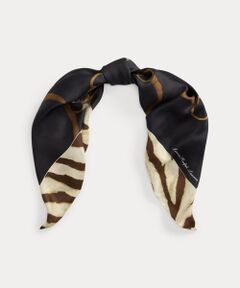 【極美品】ローレン ラルフローレン シルク 日本製 大判スカーフ bshop LAUREN RALPH LAUREN / ローレン ラルフ ローレン （レディース