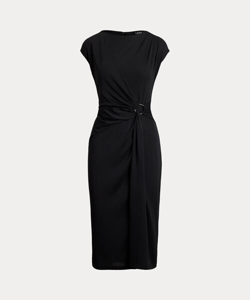 LAUREN RALPH LAUREN / ローレン ラルフ ローレン ミニ丈・ひざ丈ワンピース | リングトリム ジャージー キャップスリーブ ドレス | 詳細1