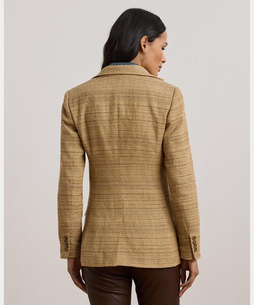 LAUREN RALPH LAUREN / ローレン ラルフ ローレン その他アウター | ヘリンボーン リネンブレンド ツイード ブレザー | 詳細3
