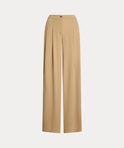 LAUREN RALPH LAUREN / ローレン ラルフ ローレン その他パンツ | プリーテッド ストレッチ ジャージー ワイドレッグ パンツ | 詳細1