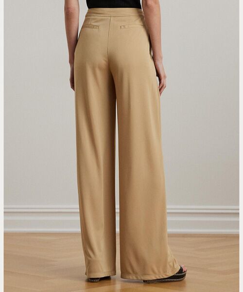 LAUREN RALPH LAUREN / ローレン ラルフ ローレン その他パンツ | プリーテッド ストレッチ ジャージー ワイドレッグ パンツ | 詳細3