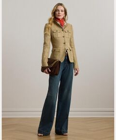 LAUREN RALPH LAUREN / ローレン ラルフ ローレン デニムパンツ | ハイライズ プリーテッド ワイドレッグ ジーンズ