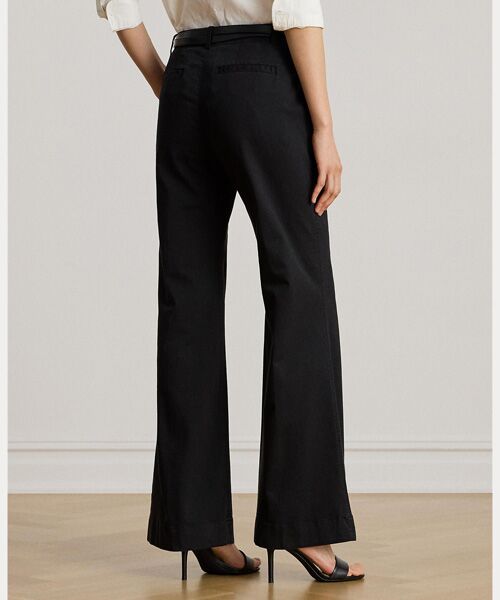 LAUREN RALPH LAUREN / ローレン ラルフ ローレン チノ・ワークパンツ | ストレッチ コットン チノ フレア パンツ | 詳細3