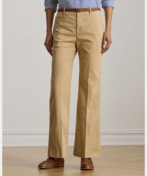 LAUREN RALPH LAUREN / ローレン ラルフ ローレン チノ・ワークパンツ | ストレッチ コットン チノ フレア パンツ | 詳細2