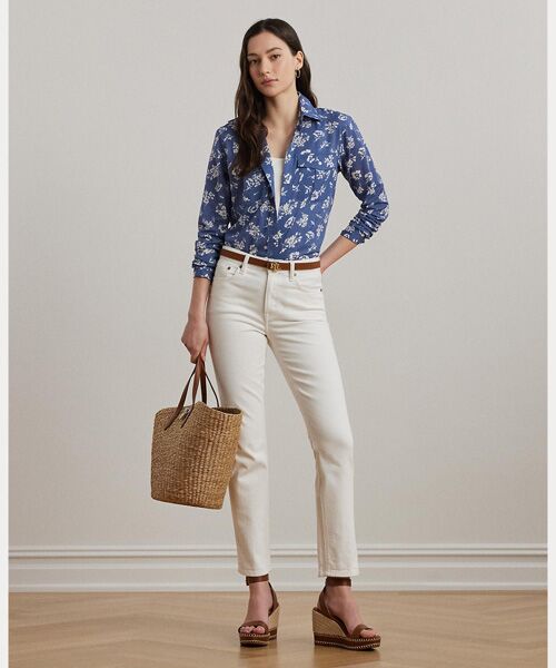 LAUREN RALPH LAUREN / ローレン ラルフ ローレン シャツ・ブラウス | クラシック フィット フローラル コットン ボイル シャツ | 詳細2