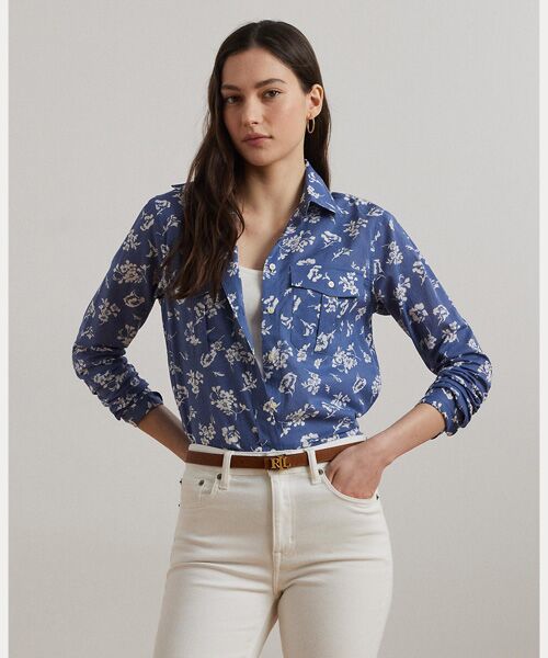 LAUREN RALPH LAUREN / ローレン ラルフ ローレン クラシック フィット コットン シャツ セール】 クラシック フィット コットン シャツ （シャツ