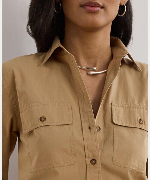LAUREN RALPH LAUREN / ローレン ラルフ ローレン シャツ・ブラウス | リラックス フィット フェザーウエイト コットン シャツ | 詳細4