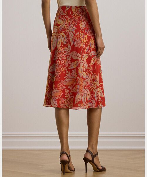 LAUREN RALPH LAUREN / ローレン ラルフ ローレン ロング・マキシ丈スカート | フローラル クリンクル ジョーゼット ミディ スカート | 詳細3