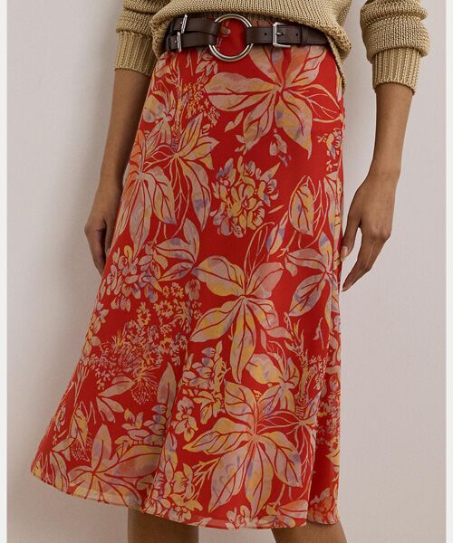 LAUREN RALPH LAUREN / ローレン ラルフ ローレン ロング・マキシ丈スカート | フローラル クリンクル ジョーゼット ミディ スカート | 詳細4
