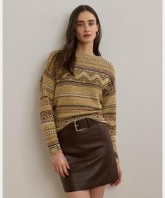 LAUREN RALPH LAUREN / ローレン ラルフ ローレン ニット・セーター | ジオストライプ コットンリネン セーター