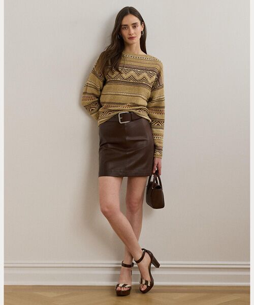 LAUREN RALPH LAUREN / ローレン ラルフ ローレン ニット・セーター | ジオストライプ コットンリネン セーター | 詳細2