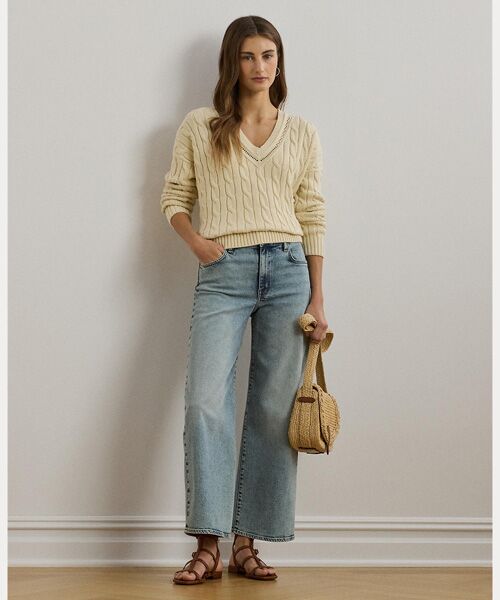 LAUREN RALPH LAUREN / ローレン ラルフ ローレン ニット・セーター | ケーブルアンドポインテールニット クリケット セーター | 詳細2