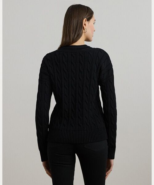 LAUREN RALPH LAUREN / ローレン ラルフ ローレン ニット・セーター | ケーブルアンドポインテールニット クリケット セーター | 詳細3