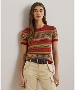 古着 ラルフローレン Ralph Lauren LAUREN ローレン ケーブル編み チルデンニットセーター レディースM相当 /eaa380973 POLO RALPH LAUREN ニット セーター ケーブルニット コットン