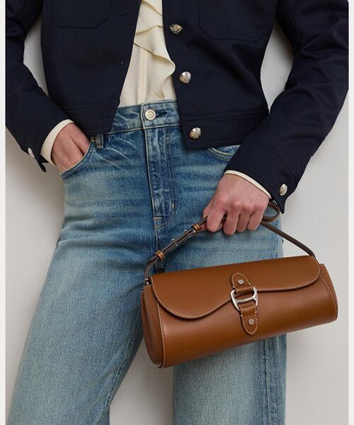 LAUREN RALPH LAUREN / ローレン ラルフ ローレン ショルダーバッグ | レザー ミディアム Tasha イーストウエスト バッグ | 詳細5