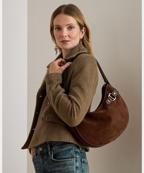 LAUREN RALPH LAUREN / ローレン ラルフ ローレン ショルダーバッグ | スエード ラージ Tasha ショルダー バッグ | 詳細5