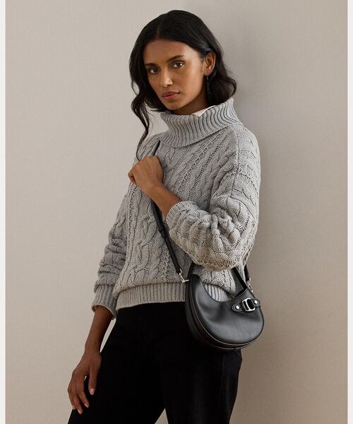 LAUREN RALPH LAUREN / ローレン ラルフ ローレン ショルダーバッグ | レザー スモール Tasha クロスボディ バッグ | 詳細5