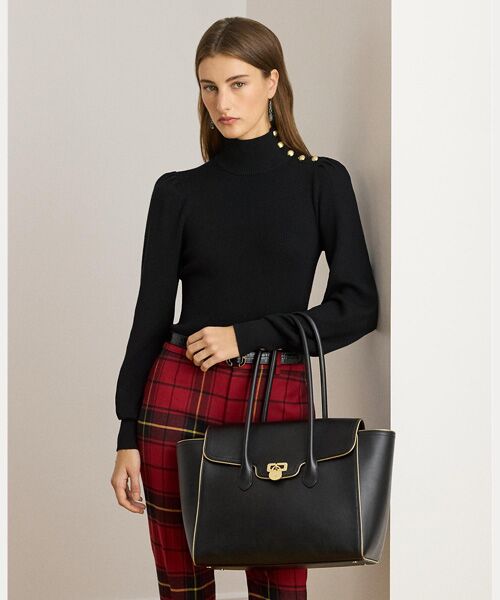 LAUREN RALPH LAUREN / ローレン ラルフ ローレン ハンドバッグ | レザー ラージ Tanner サッチェル | 詳細6