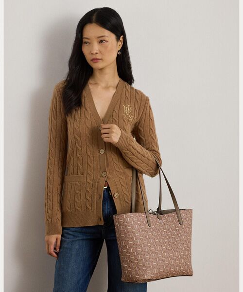 LAUREN RALPH LAUREN / ローレン ラルフ ローレン トートバッグ | フェイクレザー ラージ リバーシブル トート バッグ | 詳細7