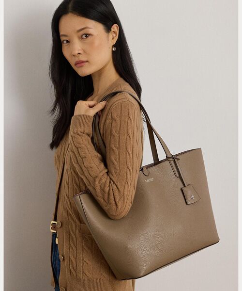 LAUREN RALPH LAUREN / ローレン ラルフ ローレン トートバッグ | フェイクレザー ラージ リバーシブル トート バッグ | 詳細6