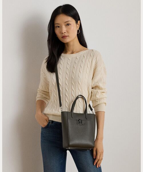 LAUREN RALPH LAUREN / ローレン ラルフ ローレン トートバッグ | ペブルド レザー スモール Cameryn トート バッグ | 詳細6