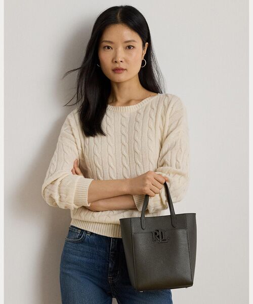 LAUREN RALPH LAUREN / ローレン ラルフ ローレン トートバッグ | ペブルド レザー スモール Cameryn トート バッグ | 詳細5