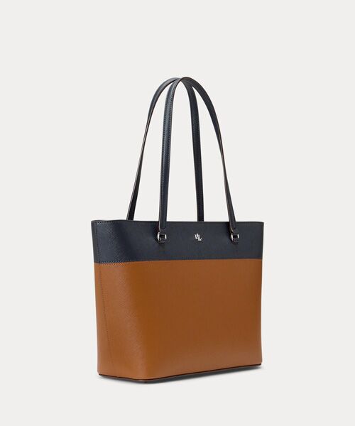 LAUREN RALPH LAUREN / ローレン ラルフ ローレン トートバッグ | ストライプド レザー ミディアム Karly トート バッグ | 詳細1