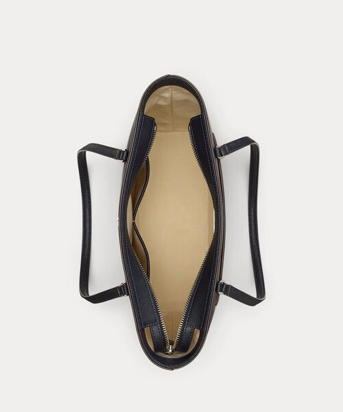 LAUREN RALPH LAUREN / ローレン ラルフ ローレン トートバッグ | ストライプド レザー ミディアム Karly トート バッグ | 詳細3