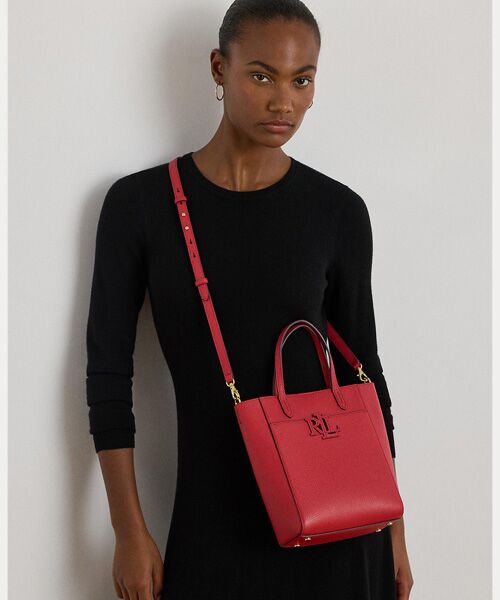 LAUREN RALPH LAUREN / ローレン ラルフ ローレン トートバッグ | ペブルド レザー スモール Cameryn トート バッグ | 詳細6