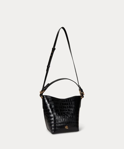 LAUREN RALPH LAUREN / ローレン ラルフ ローレン ハンドバッグ | クロコエンボスド ミディアム Witley バケット バッグ | 詳細1