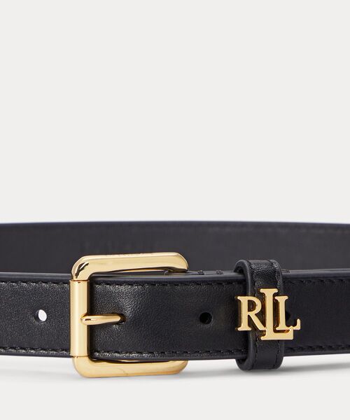 LAUREN RALPH LAUREN / ローレン ラルフ ローレン ベルト・サスペンダー | ロゴキーパー レザー スキニー ベルト | 詳細1