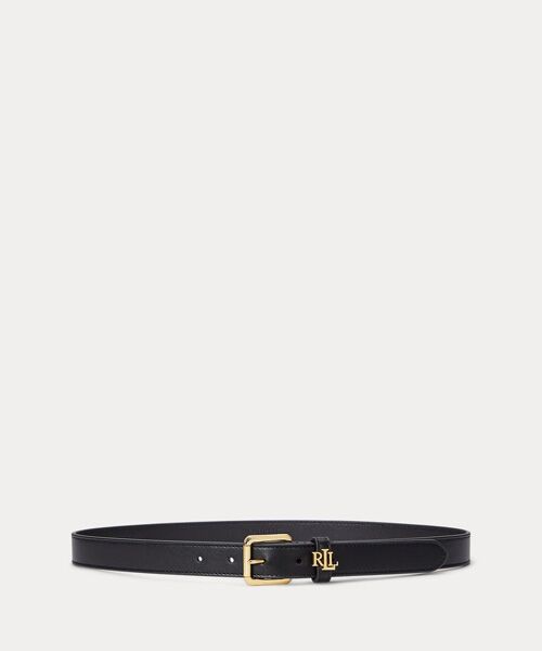 LAUREN RALPH LAUREN/ローレン ラルフ ローレン ロゴキーパー レザー スキニー ベルト 001ブラック M LAUREN RALPH LAUREN/ローレン ラルフ ローレン ロゴキーパー レザー スキニー ベルト 001ブラック M