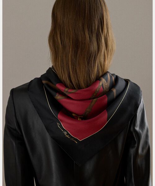 LAUREN RALPH LAUREN / ローレン ラルフ ローレン バンダナ・スカーフ | ベルティングプリント カラーブロック シルク スカーフ | 詳細2