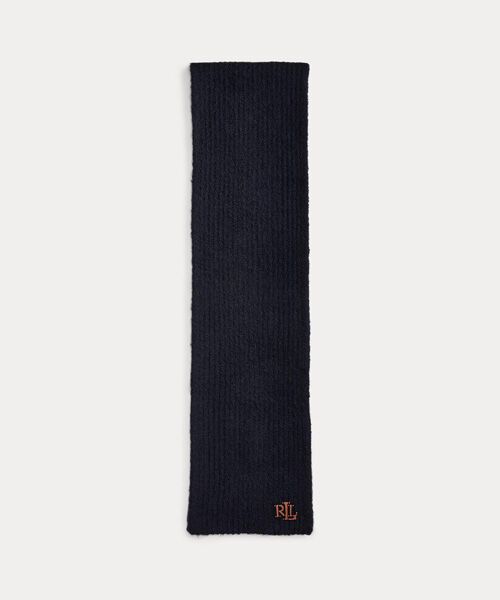 LAUREN RALPH LAUREN / ローレン ラルフ ローレン バンダナ・スカーフ | レザートリム リブニット スカーフ | 詳細1