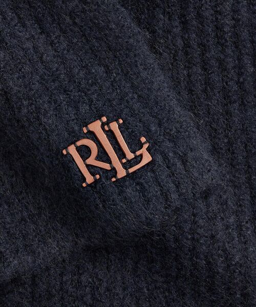 LAUREN RALPH LAUREN / ローレン ラルフ ローレン バンダナ・スカーフ | レザートリム リブニット スカーフ | 詳細2