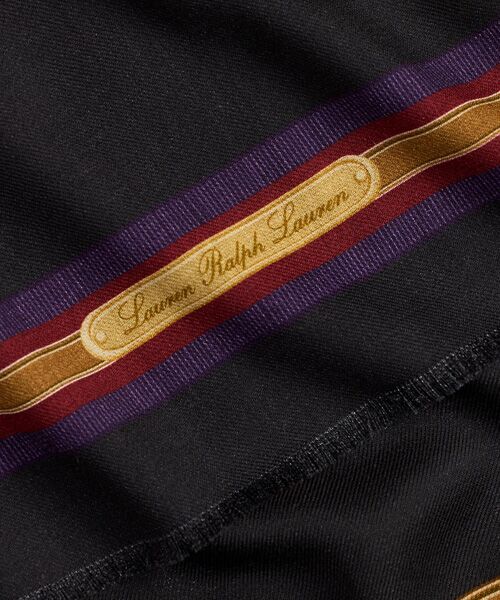LAUREN RALPH LAUREN / ローレン ラルフ ローレン バンダナ・スカーフ | ベルティングモチーフ ウール ラップ スカーフ | 詳細2