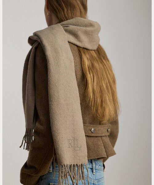 LAUREN RALPH LAUREN / ローレン ラルフ ローレン バンダナ・スカーフ | ピンストライプエンベリッシュド ラップ スカーフ | 詳細2