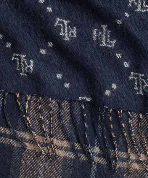 LAUREN RALPH LAUREN / ローレン ラルフ ローレン バンダナ・スカーフ | チェック & ロゴ ジャカード リバーシブル スカーフ | 詳細2