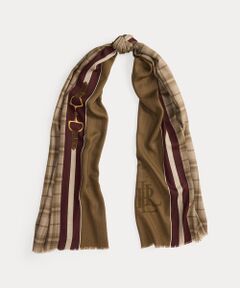 LAUREN RALPH LAUREN / ローレン ラルフ ローレン バンダナ・スカーフ | チェック & ホース ビットモチーフ ラップ スカーフ